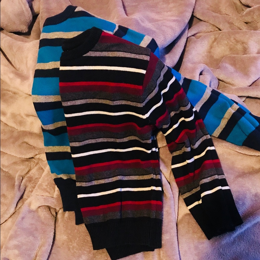 Two boys sweaters STRIPES!!!